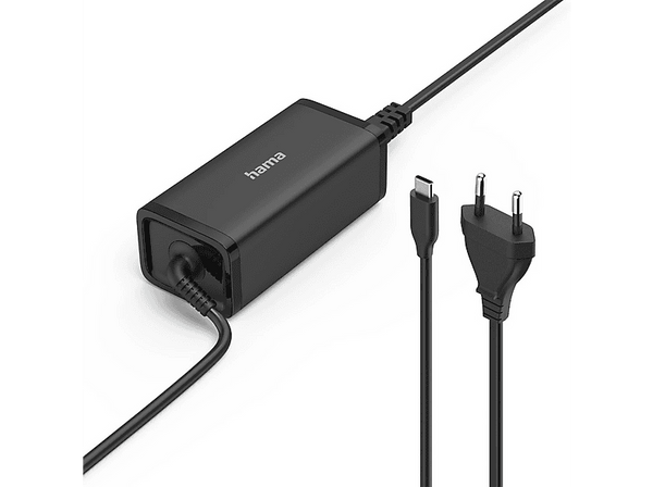 Cargador para portátil - Hama 00200024, 100W, Conexión USB-C, Negro