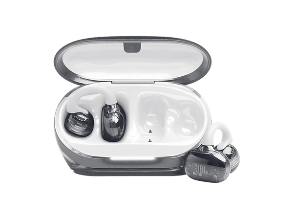Auriculares True Wireless - JBL Soundgear Clips, 32h Autonomía, 4 Micrófonos, IP54, Conexión Multipunto y Emparejamiento Rápido, Blanco