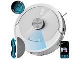 Robot aspirador - Cecotec Conga M60 Pearl, Navegación láser, 13000 Pa, hasta 200 min, App, Bluetooth y WiFi 2,4 GHz, depósito 350 ml/460 ml, Pearl