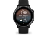 Reloj deportivo - Garmin vívoactive® 6, Negro, Silicona, 20mm, 8 GB, 1.2 AMOLED, Autonomía hasta 11 días