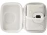 Funda cámara - Fujifilm Instax Mini Liplay Case, Terciopelo, Cierre de Cremallera, Misty White
