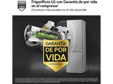 Frigorífico combi - LG GBV22NCBPY, No Frost, 203 cm, 387 l, DoorCooling™, FRESHConverter™, Inox antihuellas