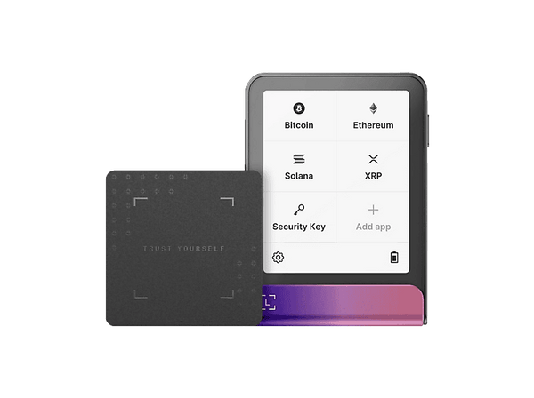 Lector de tarjetas - Ledger Flex™ + Recovery Key, Bluetooth, 1.8MB Almacenamiento, Pantalla táctil de E Ink® 2.84", Magenta