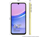 Móvil - Samsung Galaxy A15 LTE, Amarillo, 256GB, 8GB RAM, 6.5  FHD+, MediaTek G99 Octa-Core, 5000mAh, Android 14