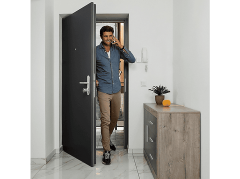 Cerradura electrónica - NUKI Smart Lock Ultra, Compatible con Matter, Acero inoxidable