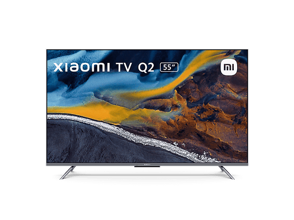TV QLED 55" - Xiaomi TV Q2, QLED 4K Ultra HD, Dolby Vision IQ, HDR10, Dolby Atmos, Smart TV, DVB-T2 (H.265), Plateado