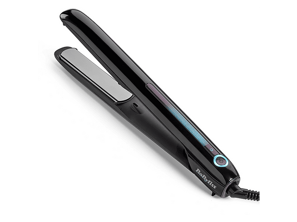 Plancha de pelo - BaByliss ST490E, Placas de Titanio, 160°C - 200°C, Negro