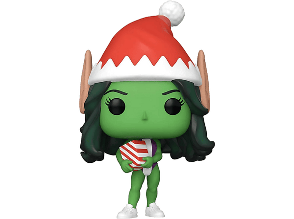 Figura Funko Pop! - Marvel: Holiday She-Hulk, 9 cm, Vinilo