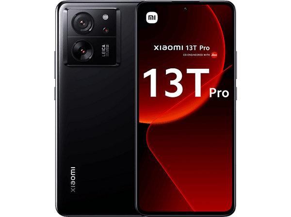 Móvil - Xiaomi 13T Pro, Negro, 512 GB, 12 GB RAM, 6,67" 144Hz 6.67" CrystalRes AMOLED DotDisplay, Mediateck Dimensity 9200+, 5000 mAh, Android