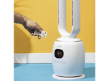 Ventilador sin aspas - Jata JVSA3007, 60 W, 3 Velocidades, 3 Modos, Temporizador 12 horas, Oscilante, Mando a distancia, Blanco