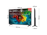 TV QNED Mini LED 65 - LG 65QNED82B6B, UHD 4K, Procesador Inteligente α8 AI Processor 4K Gen3, Smart TV, DVB-T2 (H.265), Negro