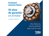 Lavadora carga frontal - Beko Energy Spin VBM3WFT310413WA, 10 kg, 1400 rpm, 15 Programas, Motor ProSmart Inverter, Blanco