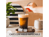 Cafetera superautomática - Krups Intuition Experience Hot&Cold, Pantalla táctil , 36 Recetas, Jarra de leche, Titanio, 15 bar, 2 tazas, Negro