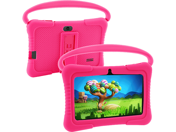 Tablet - DAM K705, Rosa y Negro, 32 GB, 7" WSVGA, 2 GB RAM, Allwinner A133, Android, Infantil