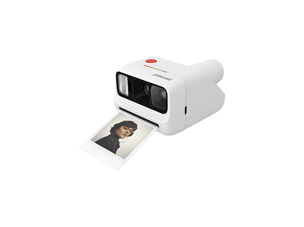 Cámara instantánea - Polaroid Go Gen 3, Espejo para Selfies, Autodisparador, Doble Exposición, Flash, Compatible con la película Polaroid Go, Blanco