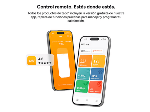 Válvula termostática - Cabezal Termostático Inteligente X Tado, Compatible con Alexa, Google Assistant y Apple Home, Blanco