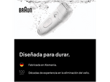 Depiladora - Braun Silk·épil 5 5-030, Piel suave duradera, Tecnología Microgrip con 28 pinzas, Wet&Dry, Blanco/Rosa