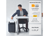 Destructora de papel - Fellowes LX210, 16 hojas, 23 litros, Negro