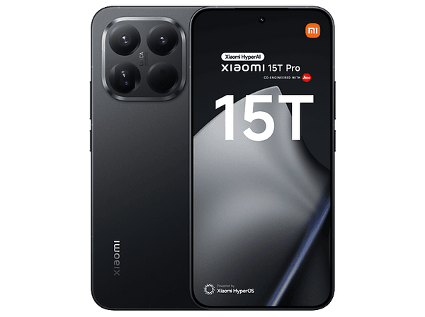 Móvil - Xiaomi 15T Pro, Negro, 1 TB, 12 GB RAM, 6.83" AMOLED  WQHD+ Eye Care, MediaTek Dimensity 9400+, 5500 mAh