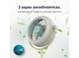Ventilador de pie - Cecotec EnergySilence 250 ClassicStyle, 25 W, 10 (25 cm), 2 velocidades, 3 aspas, Oscilante, Retro, Beige
