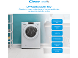Lavadora carga frontal - Candy Smart Pro CSO 14105 TE/S, 10 kg, 1400rpm, Wi-Fi, Vapor, 17 Programas, Blanco
