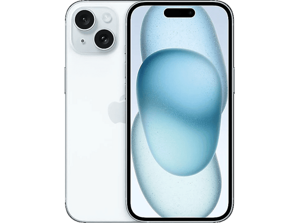 Apple iPhone 15, Azul, 128 GB, 5G, 6.1" OLED Super Retina XDR, Chip A16 Bionic, iOS