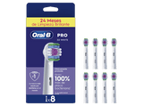 Recambio para cepillo dental - Oral-B Pro 3D White, Cabezales De Recambio, Pack de 6 unidades, Blanco