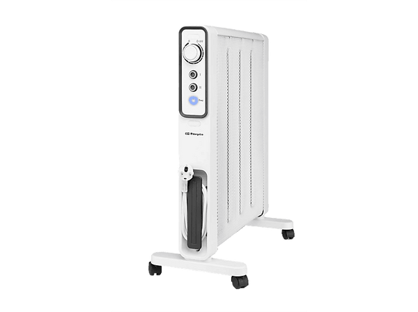 Radiador eléctrico - Orbegozo RMN 2000, 2000 W, 2 niveles, Calefactor de mica, Blanco