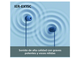 Auriculares de botón - Sony IER‑EX15C, con Micrófono, USB-C, iPhone/Android/Portátil/PC, Ligero, Graves potentes, Ideal para viajar/uso diario, Rosa