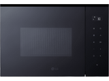 Microondas con grill integrable - LG MGBZ2593F, 900W, 8 niveles, 25 l, Cristal Negro