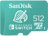Tarjeta micro SDXC - SanDisk Licencia Nintendo®, 512 GB, Para Nintendo Switch, 100 MB/s, UHS-I, U3, C10, Verde