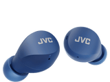 Auriculares True Wireless - JVC Gumy Mini HA-A6T, Control táctil, Autonomía 23 horas, Compatible con asistente de voz, IPX4, Azul + Estuche de carga