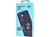 Funda móvil - ISY ISC-6111, Samsung Galaxy A36/A56, Resistente al agua y golpes, Soporte Plegable Integrado, Negro