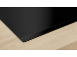 Placa inducción - Bosch PVQ631HC1E, 4 zonas, 30 x 21 cm, 59.2 cm, Negro