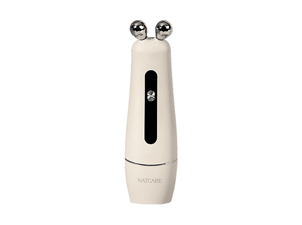 Rejuvenecedor facial - Natcare Topaz, Para la Cara, Modo Anti-aging (RF + EMS), Regeneración de colágeno, Blanco