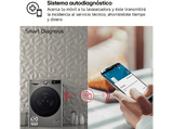 Lavadora secadora - LG F4DR7009AGS, Serie 700, 9 kg/6 kg, 1400 rpm, 14 programas, Inox antihuellas