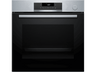 Horno a vapor - Bosch HRG532ES3, Serie 4,  Multifunción, Aquálisis, 71 l, 60 cm, 3D Hotair, Panel trasero autolimpiante, Inox