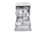 Lavavajillas - Samsung DW60CG550FWQET, 14 servicios, 7 programas, 59.8 cm, Bandeja de cubiertos, Blanco