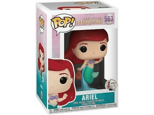 Figura Funko Pop! - Disney: La Sirenita Ariel W/Bag, Vinilo, 9.50 cm, Multicolor