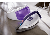 Centro de planchado - Philips GC6720/30, 2400 W, 300 g/min, 5.2 bar, Suela de cerámica, Blanco y Morado