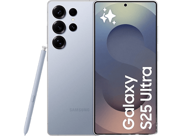 Móvil - Samsung Galaxy S25 Ultra, Titanium Blue, 1 TB, 12 GB RAM, 6.9" WQHD+, Snapdragon 8, 5000 mAh, Android 15