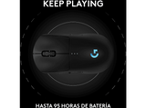 Ratón gaming - Logitech G Pro 2 Lightspeed, Bluetooth, Inalámbrico, 32.000 ppp, Ambidiestro, Botones personalizables, Conmutadores Lightforce, Negro