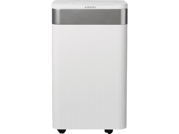 Deshumidificador - Jocel JDE001405, Capacidad del depósito 2L, 25m², 2 Velocidades, Eliminación de humedad 12L/día, Blanco