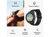 Reloj deportivo - Polar Grit X2, Night Black, 22 mm, 1.28, 90h Autonomía en modo ECO, Silicona, GPS Dual