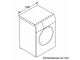 Lavadora carga frontal - Siemens WG44G2ZAES, Serie IQ500, 9 kg, 1400 RPM, 17 programas, Smart Finish, programa AntiManchas, Blanco