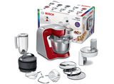 Robot amasador - Bosch MUM58720, 1000W de potencia, múltiples accesorios, rojo