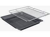 Horno a vapor - Bosch HQA514ES3, Multifunción, Asistente de limpieza por agua, 71l, 3D Hot air, HotAir Steam, 60 cm, Inox