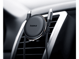 Soporte de móvil para coche - Baseus Magnetic Car Mount, Universal, Magnético ultrapotente, Para rejilla de ventilación, Rotación 360º, Negro