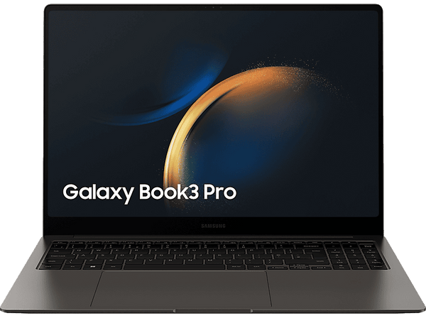 Portátil - Samsung Galaxy Book3 Pro , 16" Full-HD+, Intel® Evo™ Rapterlake Core™ i7-1360P, 16GB RAM, 512GB SSD, Iris® Xe Graphics, W11H, Graphito