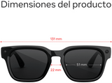 Gafas IA - Meta Fury, Negro clásico, Lentes Transitions® grises, Gafas con IA y cámara, Unisex